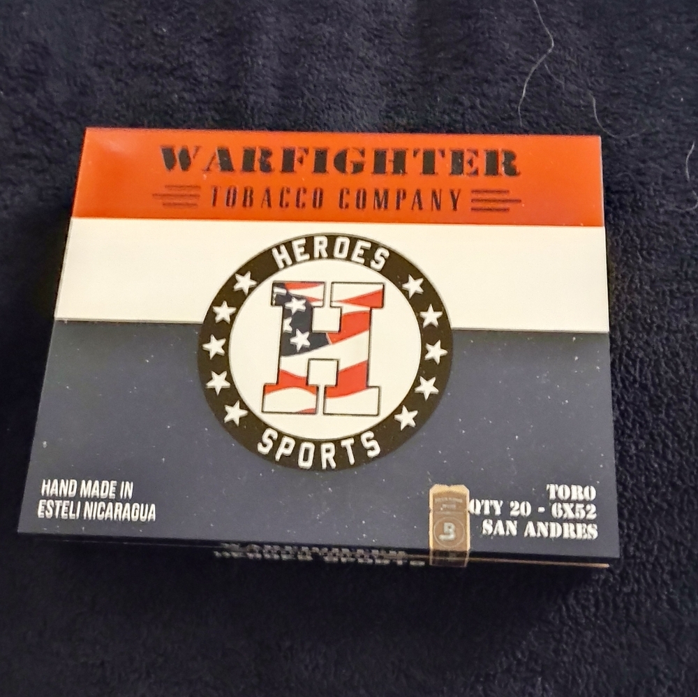 Warfighter Heroes Sports cigar box